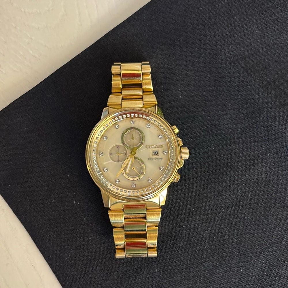 Citizen Men’s Eco-Drive Watch in Goldtone!